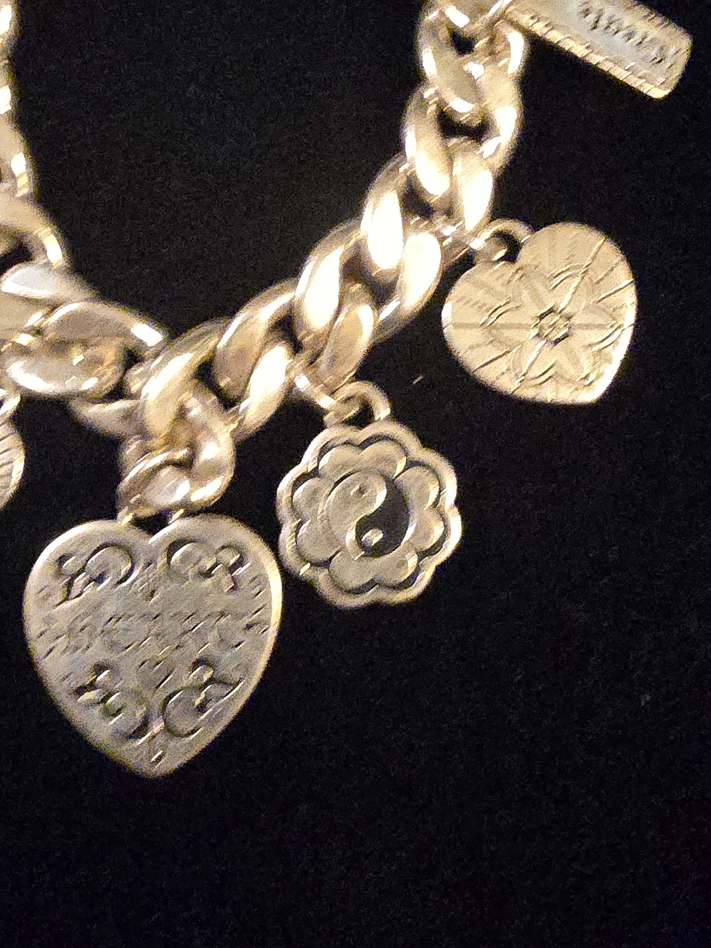 Retired Brighton Manuscript Charm Bracelet - Picture 3 of 5